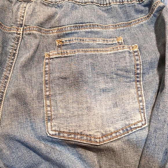 Barrel Leg Drawstring Jeans - Picture 3 of 5